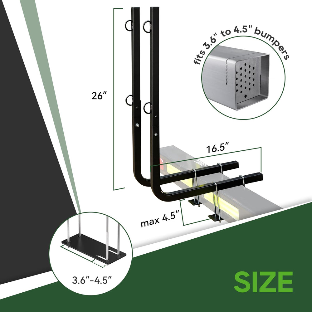 Two adjustable straps secure the tote to improve on-road stability