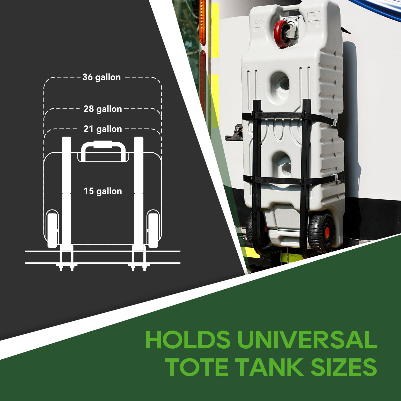 Includes arms, base plates, U-bolts, nuts, washers, screws, wrench, straps, and anti-slip strips