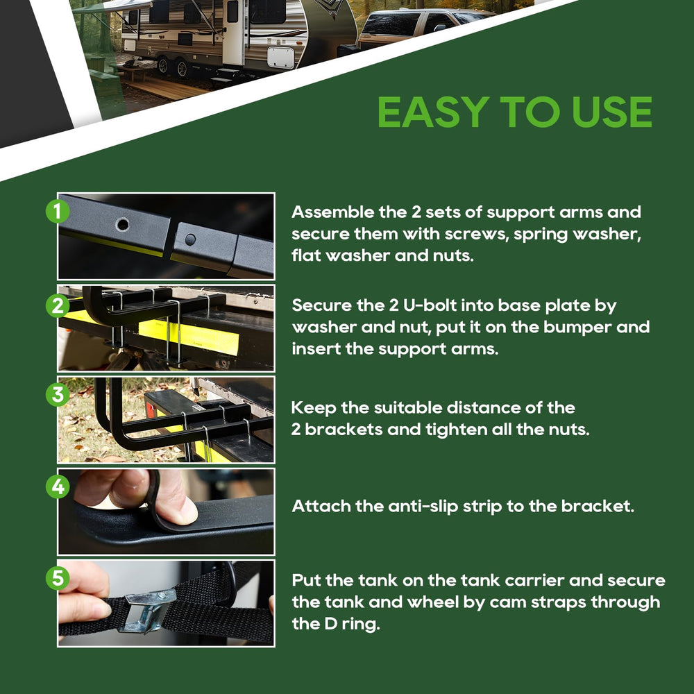 Anti-slip strip increases friction on support arms for added safety