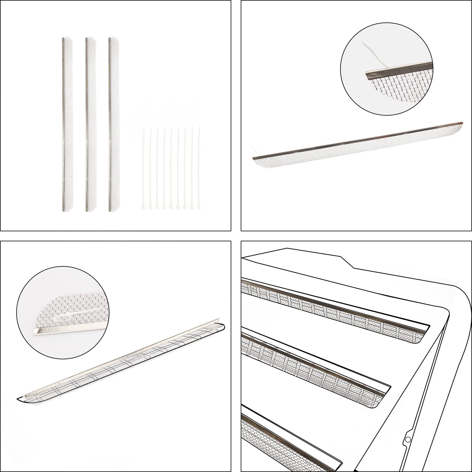 See-through airflow mesh maintains ventilation while blocking pests