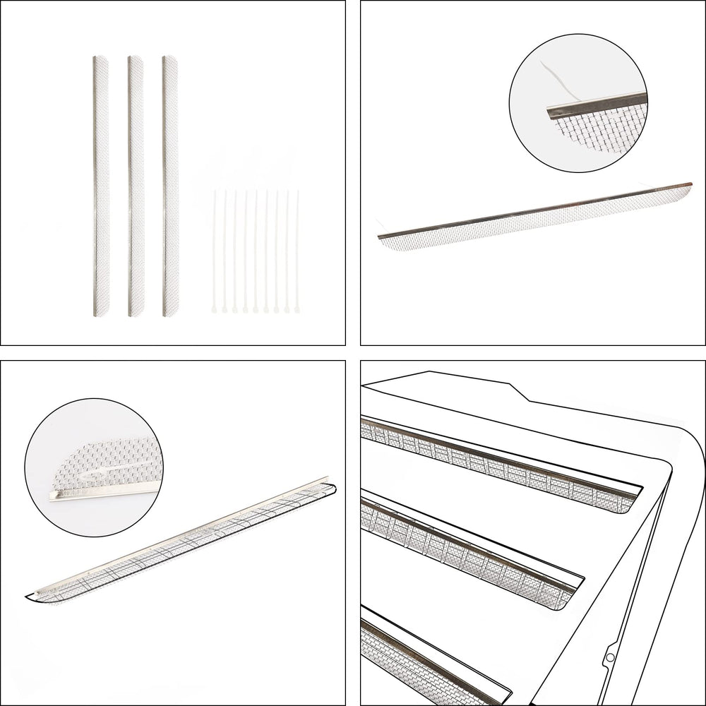 See-through airflow mesh maintains ventilation while blocking pests