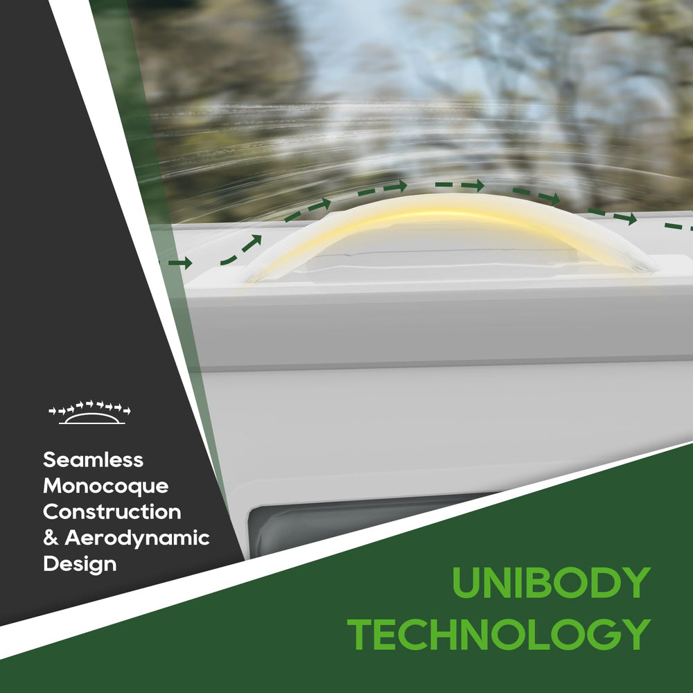 RVGUARD skylight maintains clarity and resists yellowing for years of use.