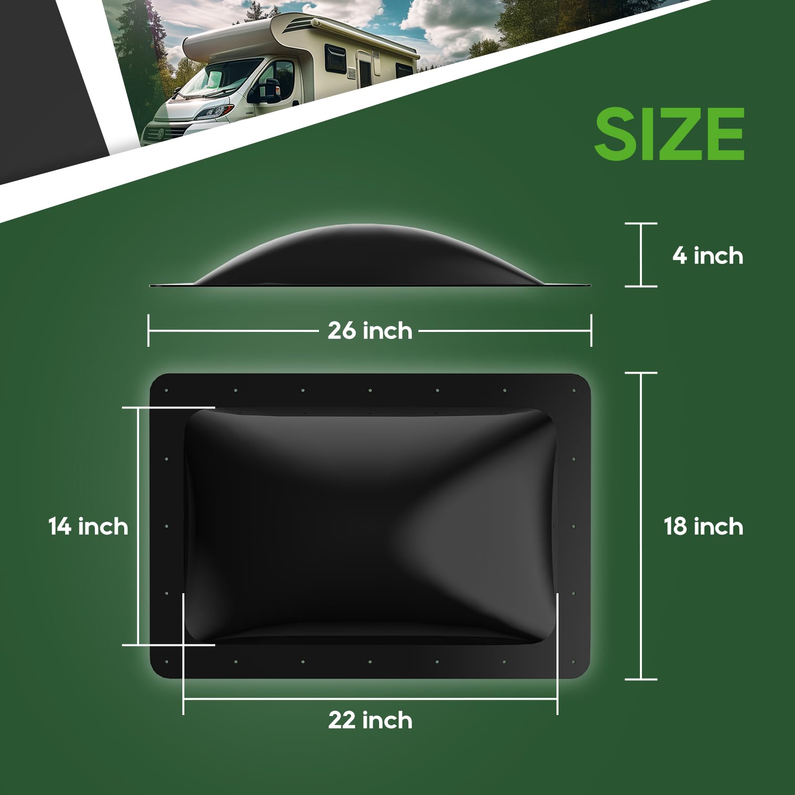 RVGUARD skylight UV protection blocks sun rays and fading.