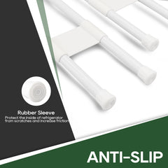 RVGUARD tension rod adjustable length provides a tight fit.