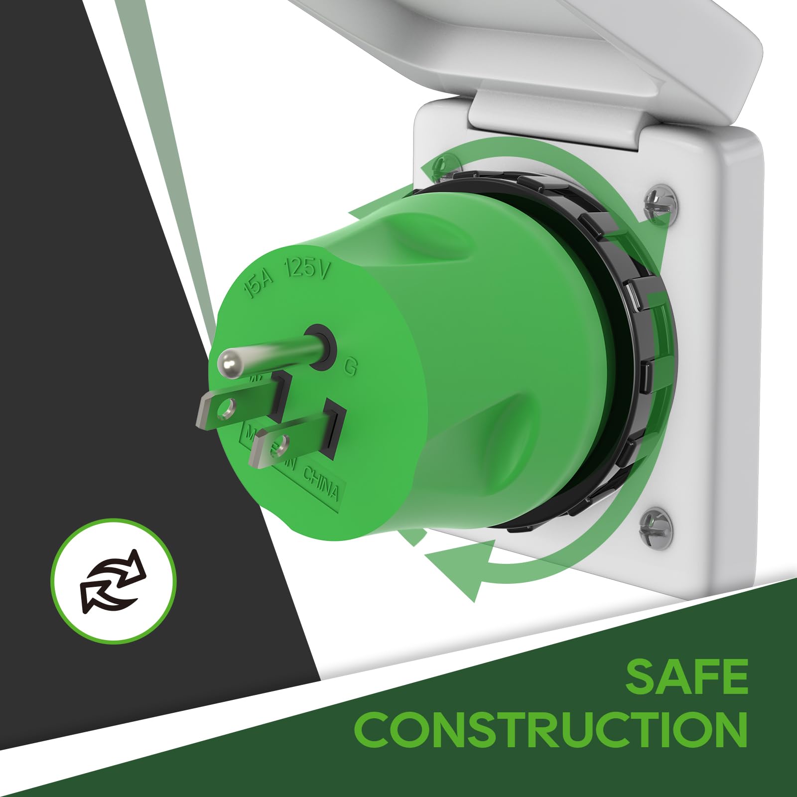 RVGUARD threaded ring providing sealing and weather protection.