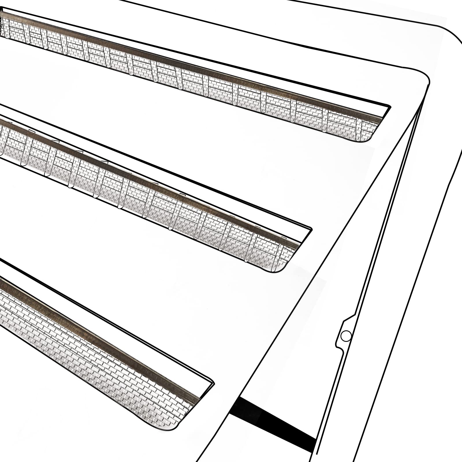 Three-pack RVGUARD screens suit multiple vents on your RV