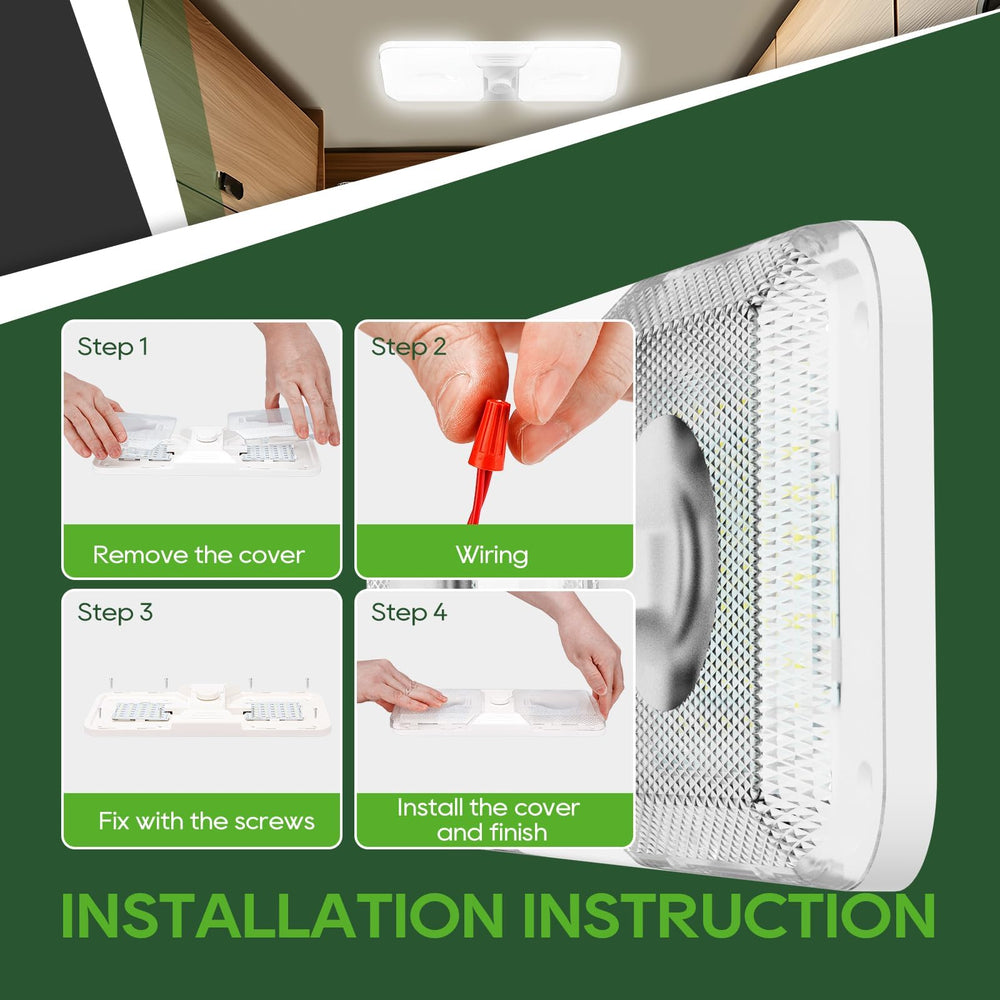 RVGUARD transparent PC cover provides clear, uniform interior lighting
