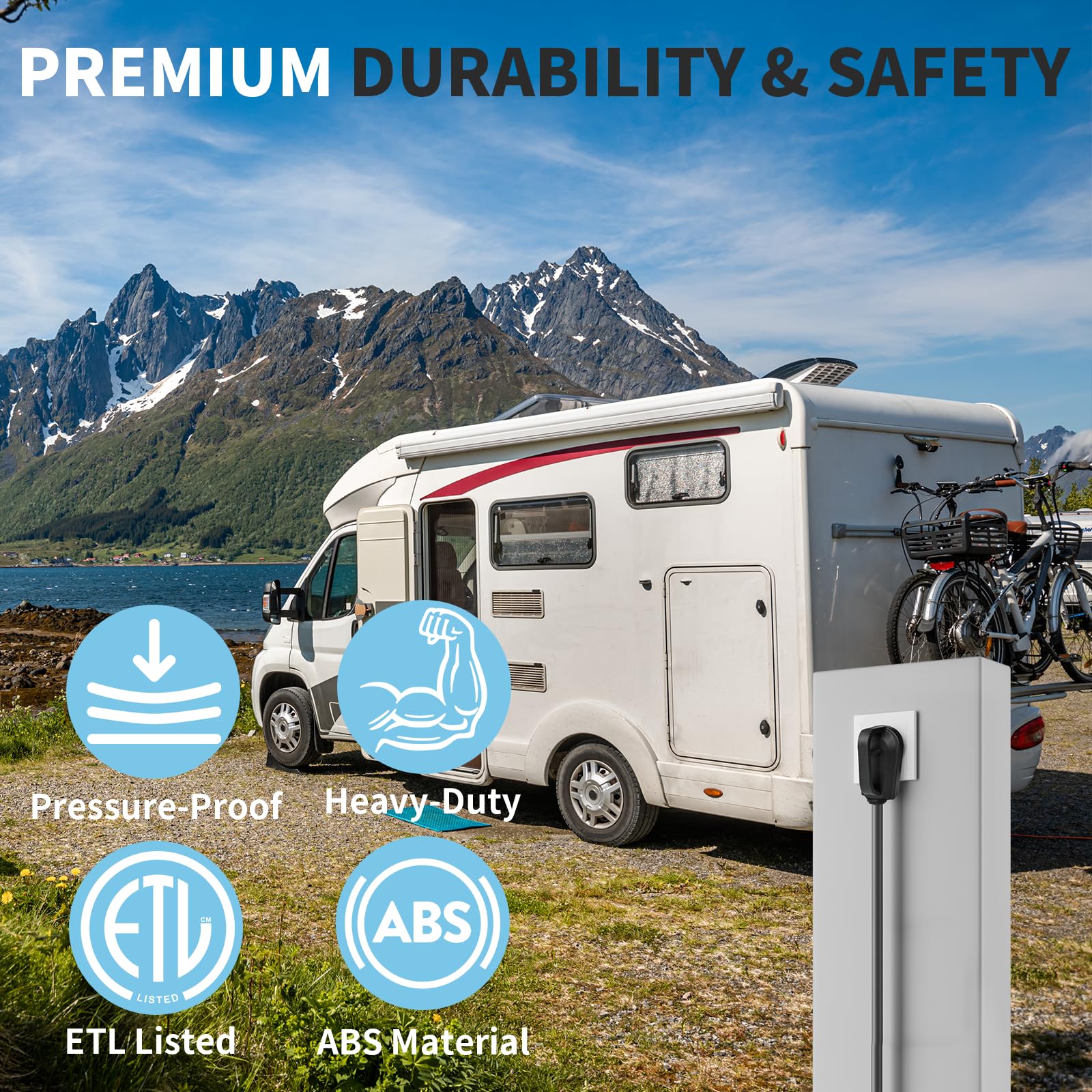 Rvhouse heavy-duty plug housing built for rugged camping environments