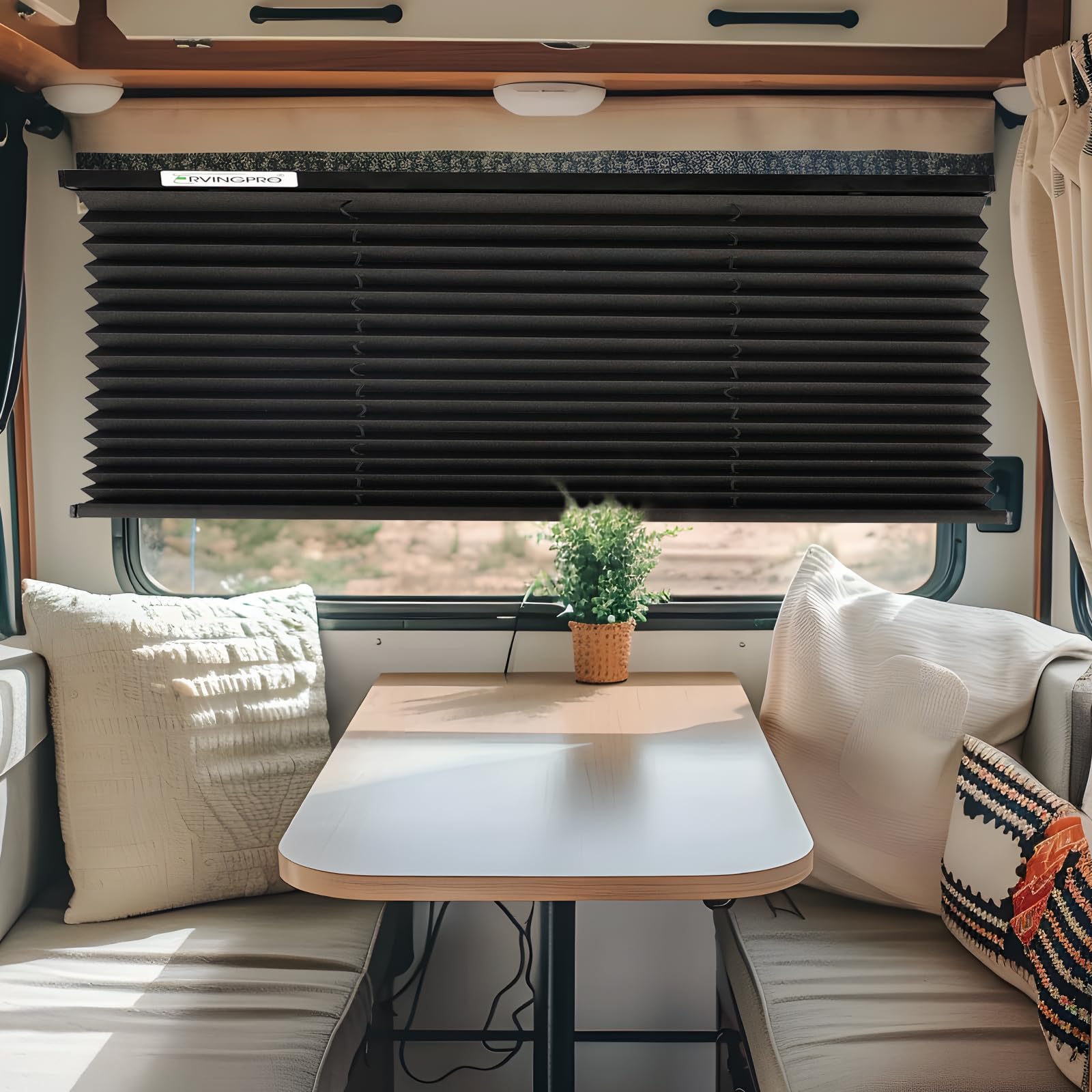 RVINGPRO color grey blinds offer sleek look