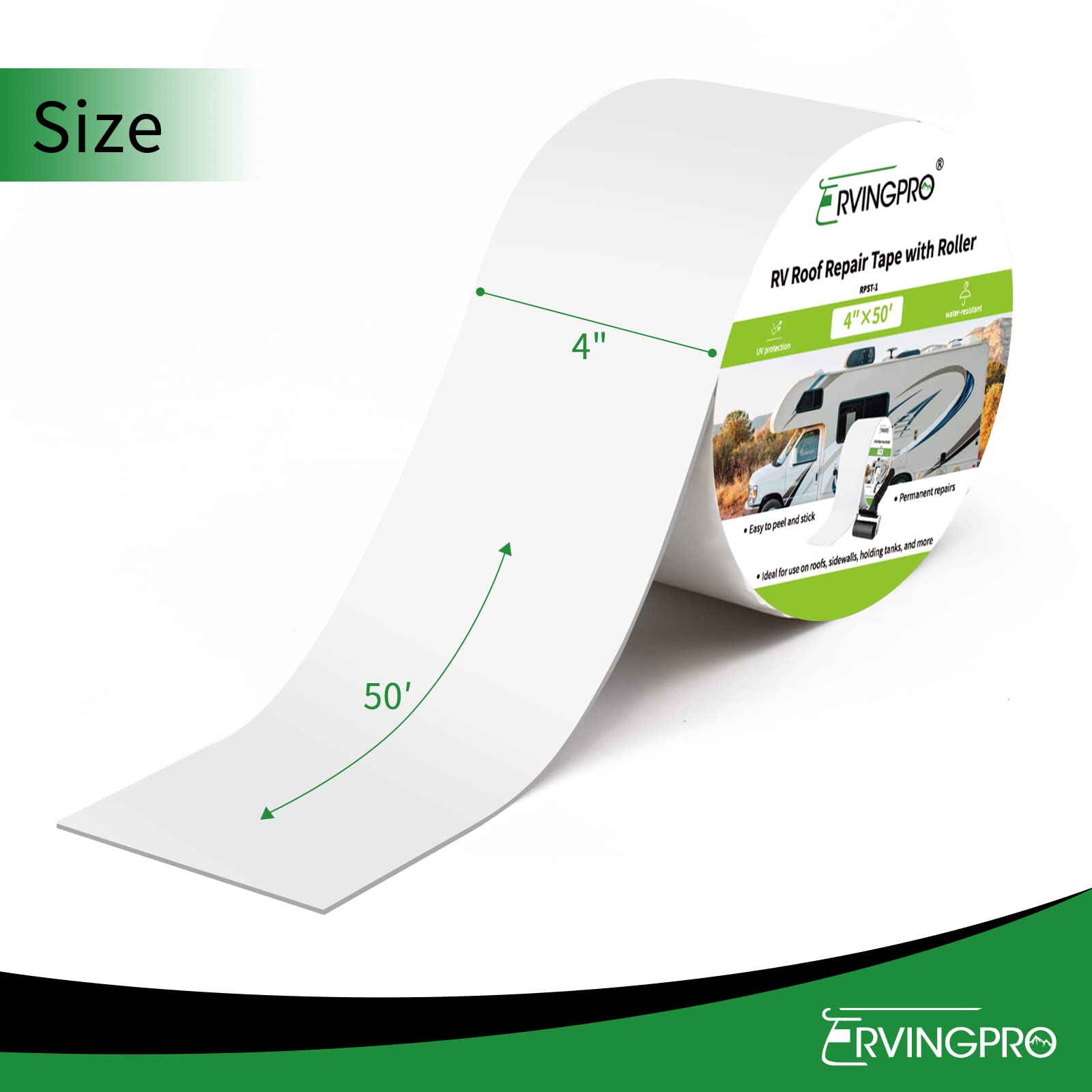 RVINGPRO 4in50ft roll ready for quick RV repairs