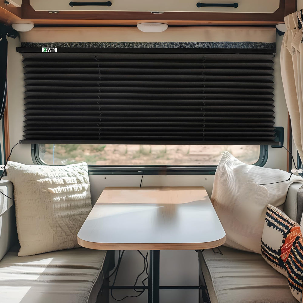 RVINGPRO RV blinds compact storage when not in use.