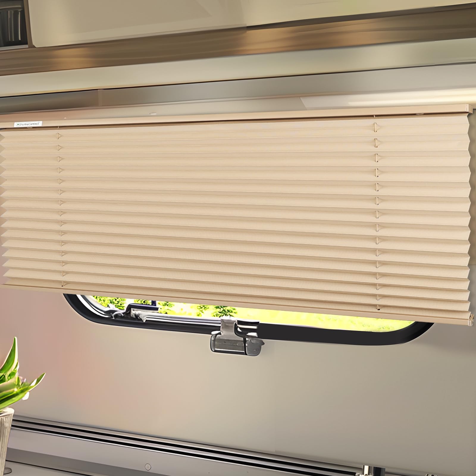 RVINGPRO blinds packaging box with included hardware
