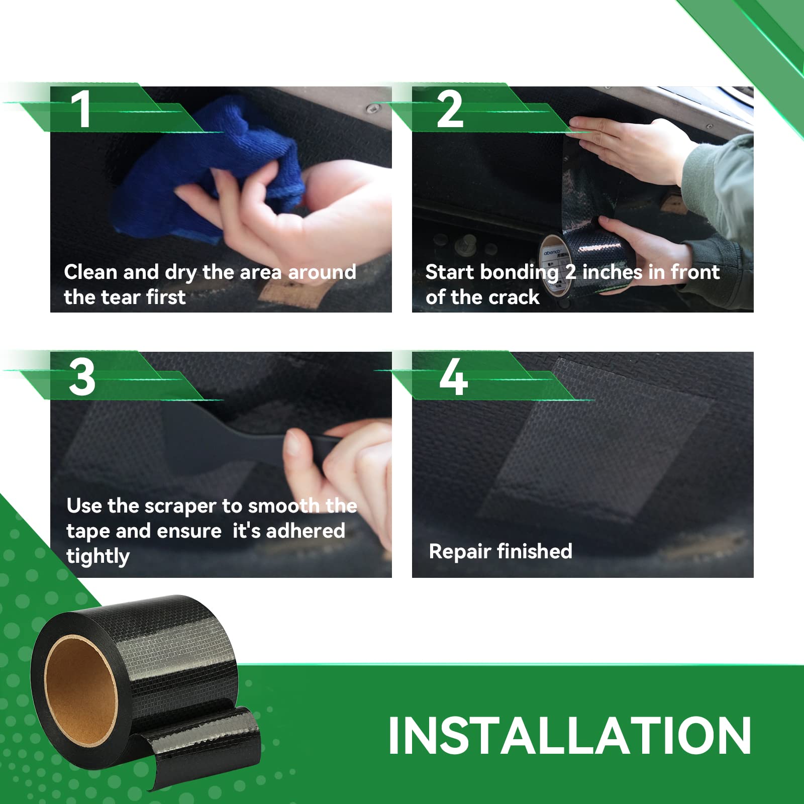 RVINGPRO durable underbelly tape resists wear and minor punctures during travel.