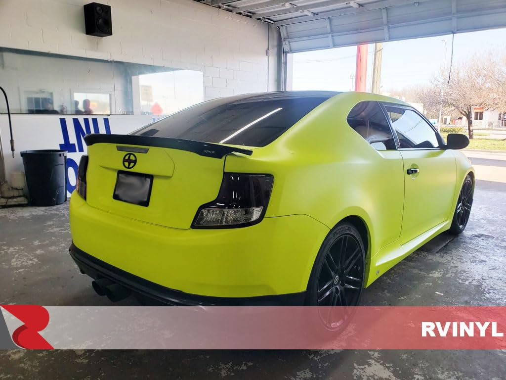 Applications on vehicles, signs, or boats with neon yellow wrap