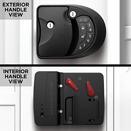 All-metal construction of RVLock Charter for rugged RV security