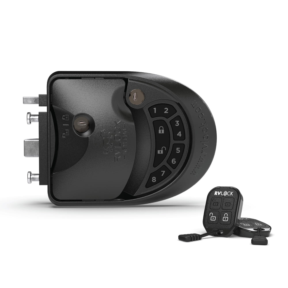 RVLock Class C Charter keypad front view for convenient keyless access on RV doors