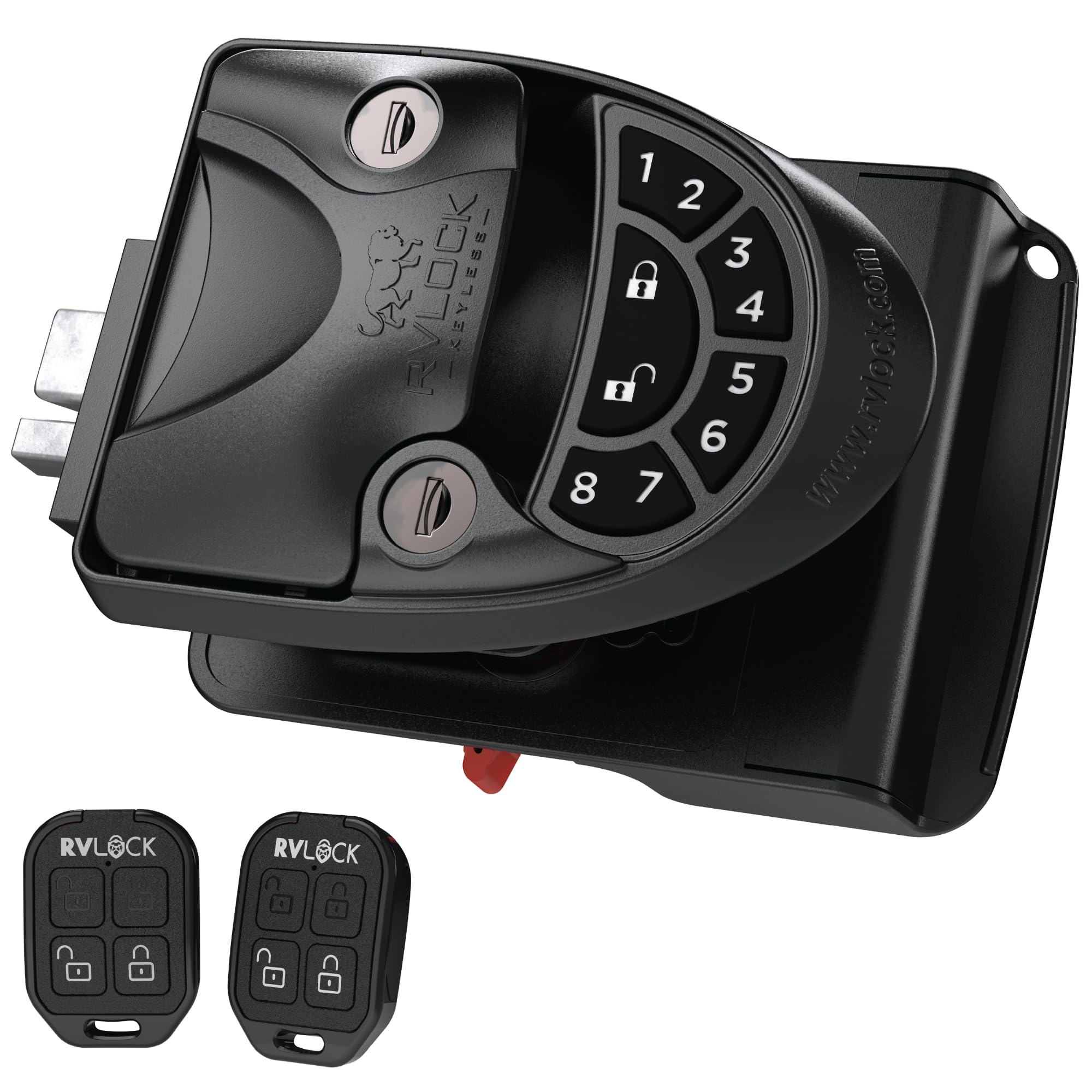 RVLock V4 keypad front view for secure keyless entry on trailers