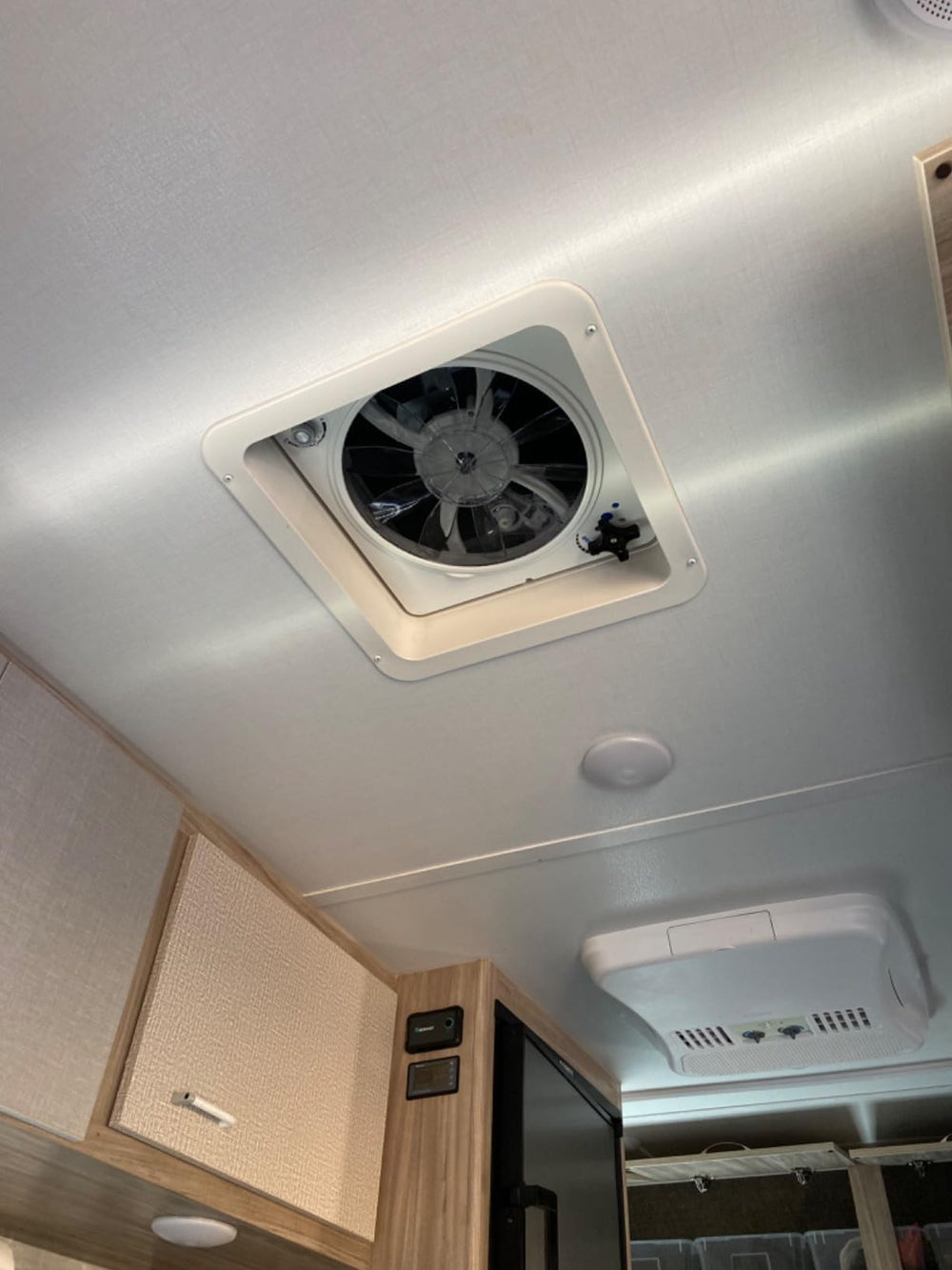 RVLOVENT low power draw on standard 12V RV power
