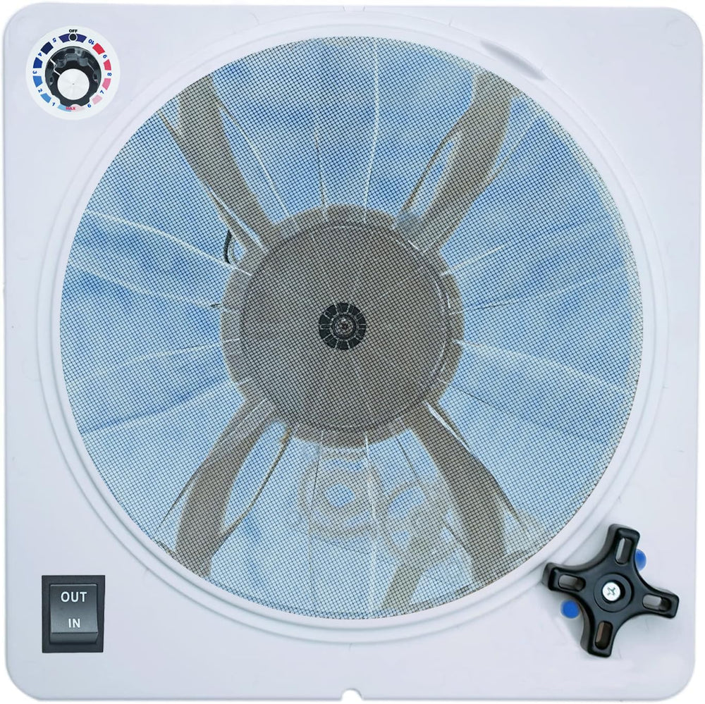 RVLOVENT O-N-L-Y motor upgrade viewed from inside for simple, no-roof-access installation