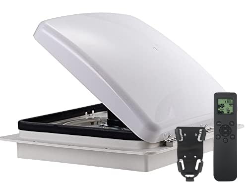 RVLOVENT roof vent fan 14x14 demonstrates a sleek, low-profile exterior fit and improved airflow