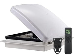 RVLOVENT roof vent fan 14x14 demonstrates a sleek, low-profile exterior fit and improved airflow