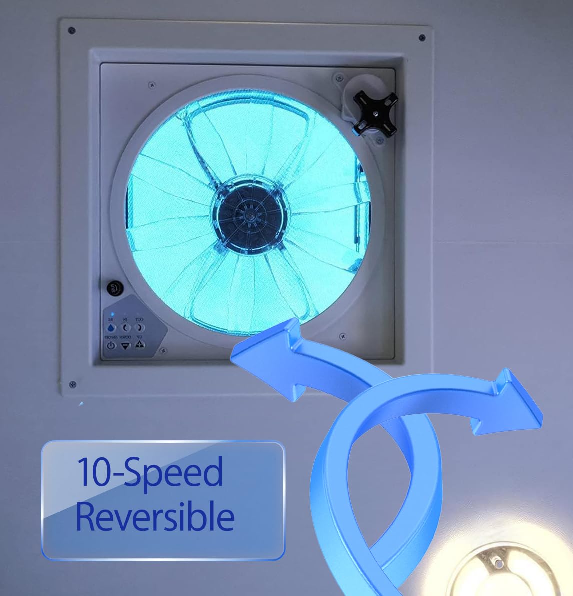 RVLOVENT UV-resistant PC cover protects the unit from sun