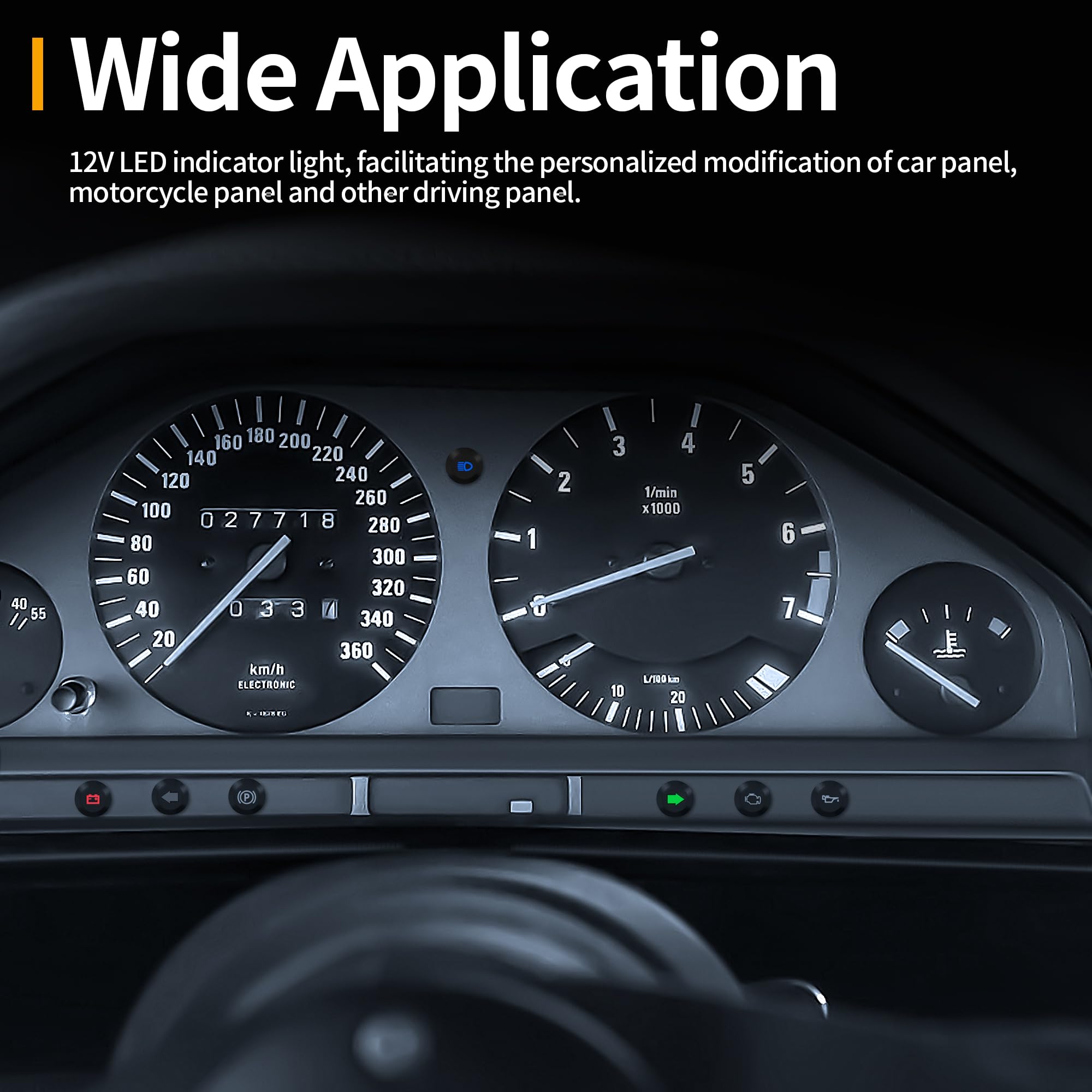 RVMARINEPAT seven-piece indicator set shown in packaging for vehicle mods.