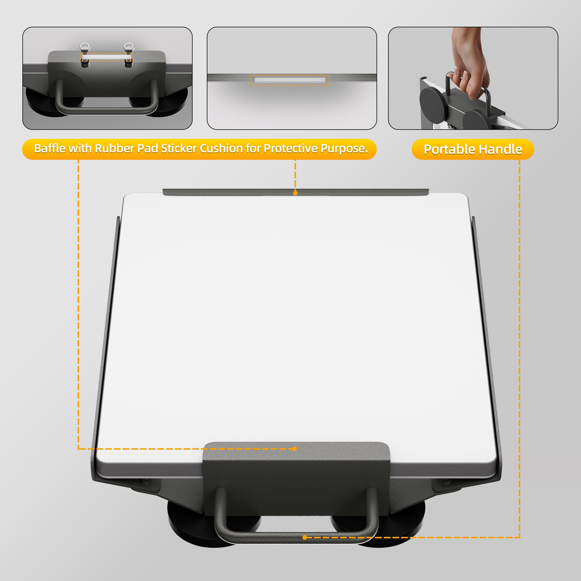 RVMARINEPAT Starlink Mini Mount handle design enables easy dish removal.
