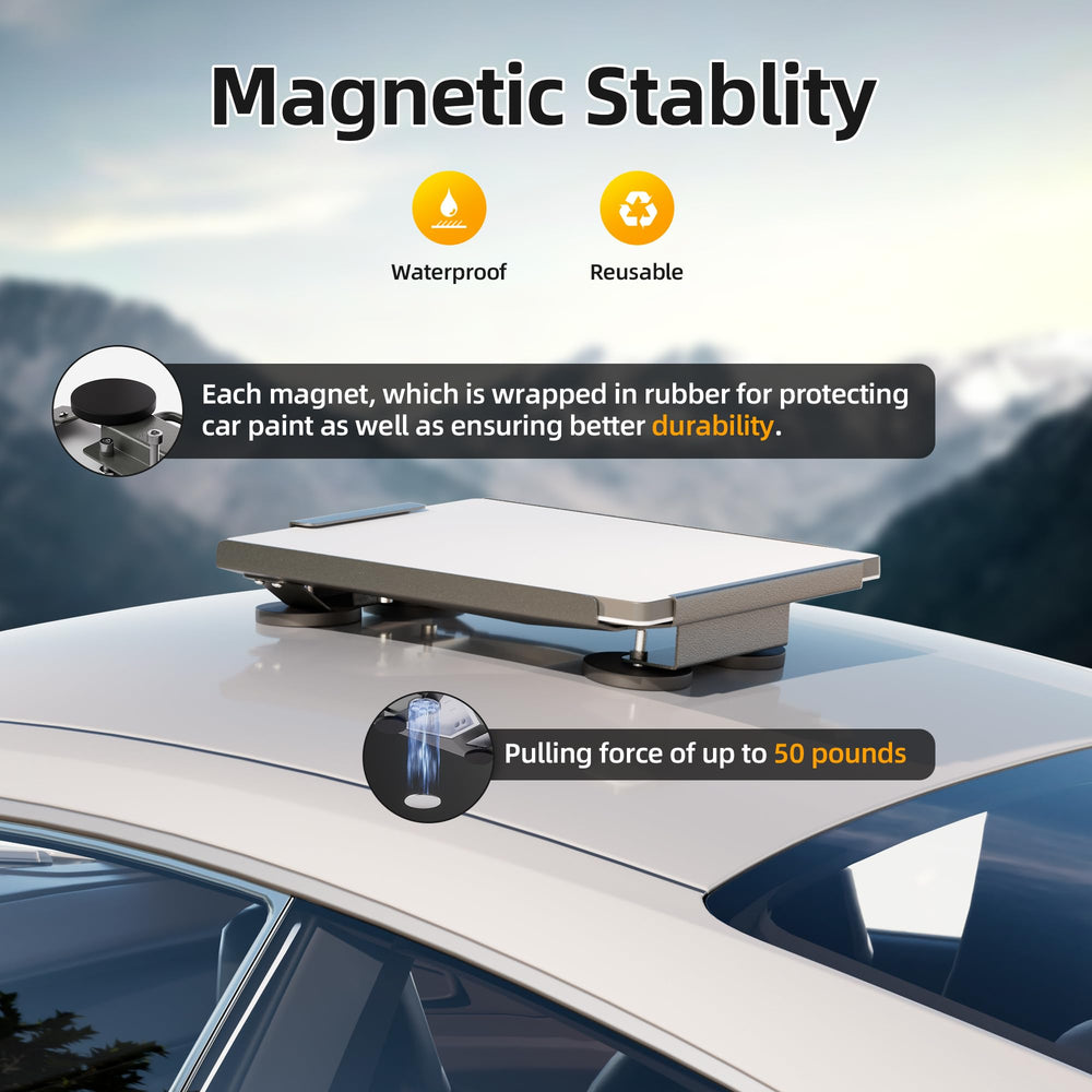RVMARINEPAT Starlink Mini Mount no-drill installation preserves vehicle finish.