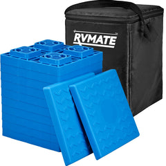 RVMATE 12-pack RV leveling blocks set for stable parking