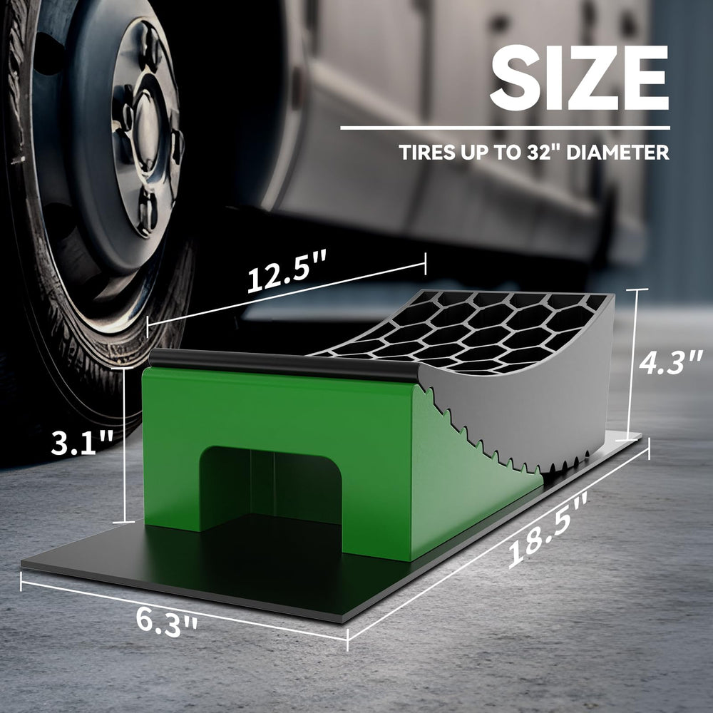 RVMATE camper levelers with chocks provide solid wheel support