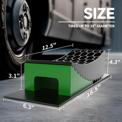 RVMATE camper levelers with chocks provide solid wheel support