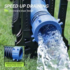 RVMATE downward slope directs waste toward the dumping station