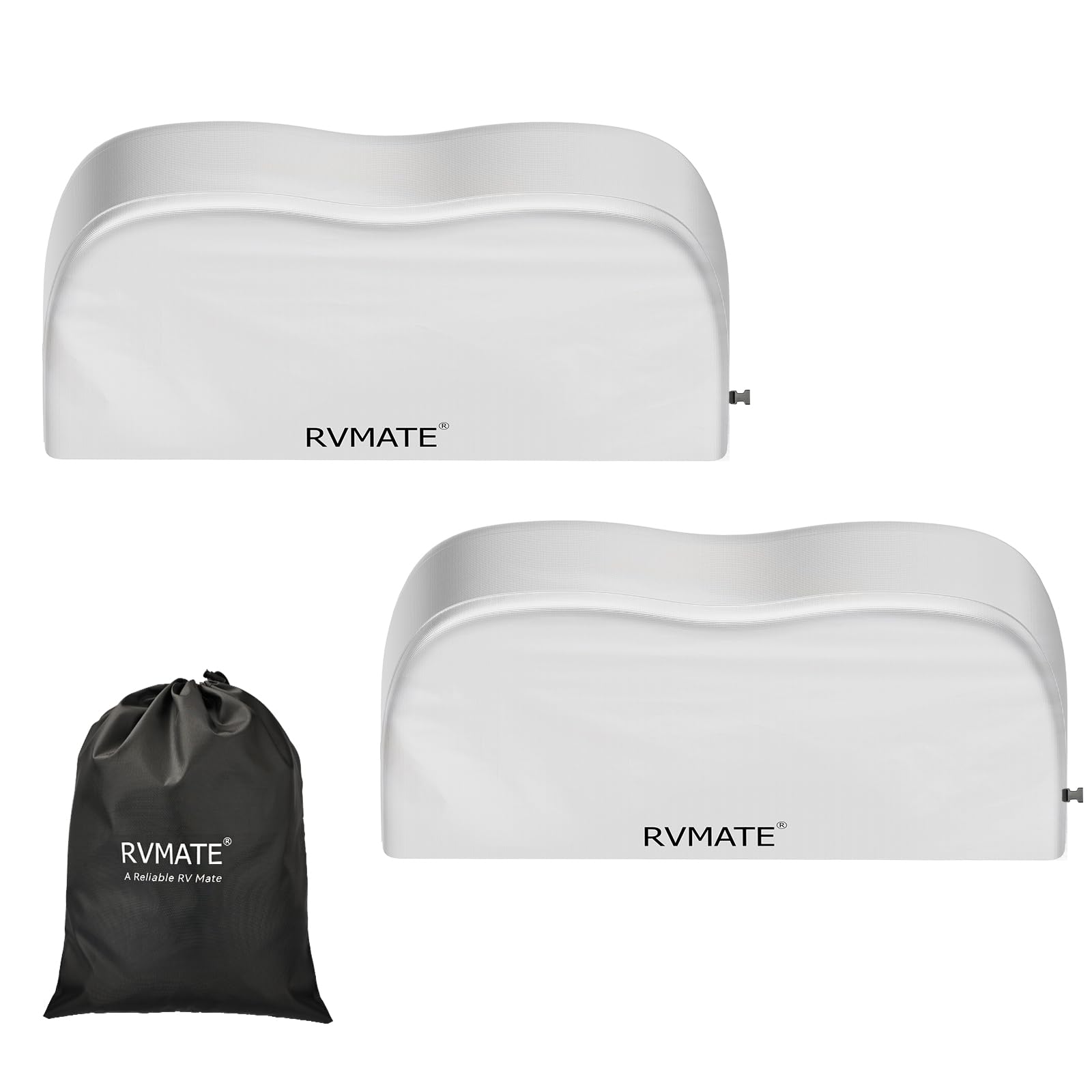 RVMATE dual-axle tire cover protects 27–30 inch tires from sun and weather.