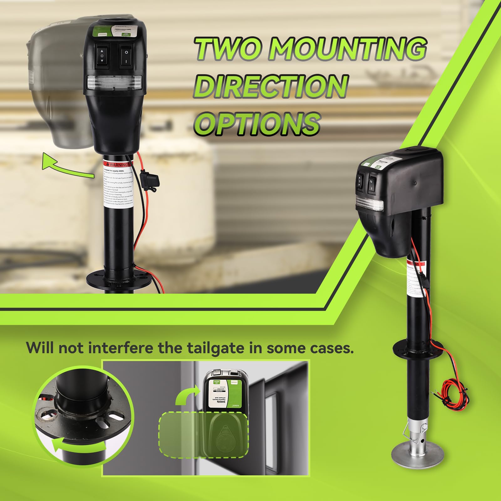 RVMATE fuse-protected electrical system and two mounting directions for flexible install