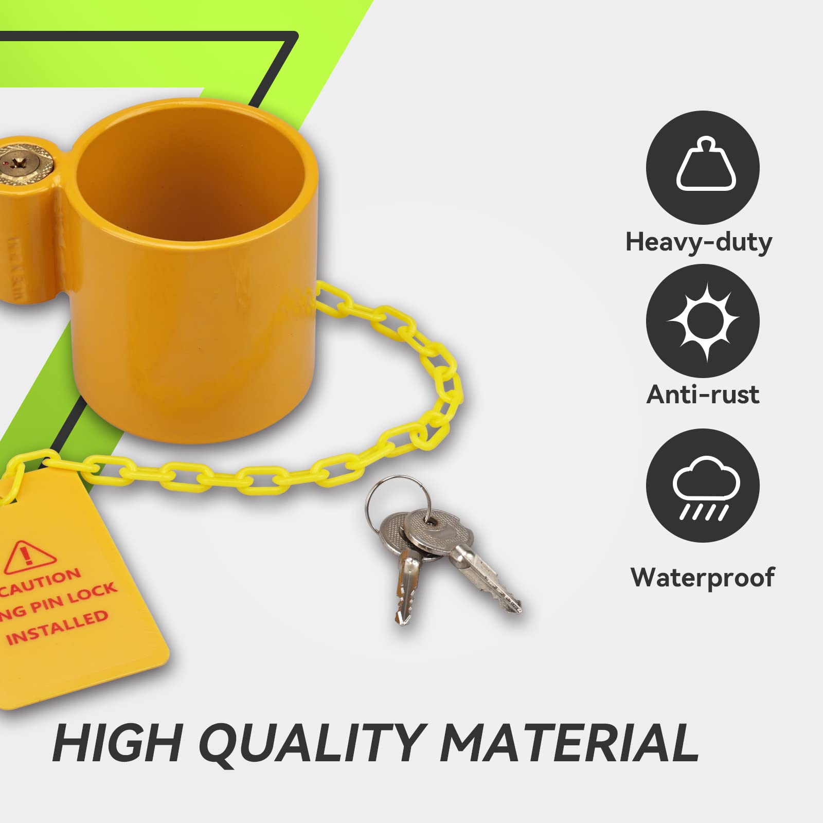 RVMATE heavy-duty steel construction ensures sturdy resistance against tampering and weather