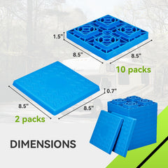 RVMATE leveling blocks durable construction close-up