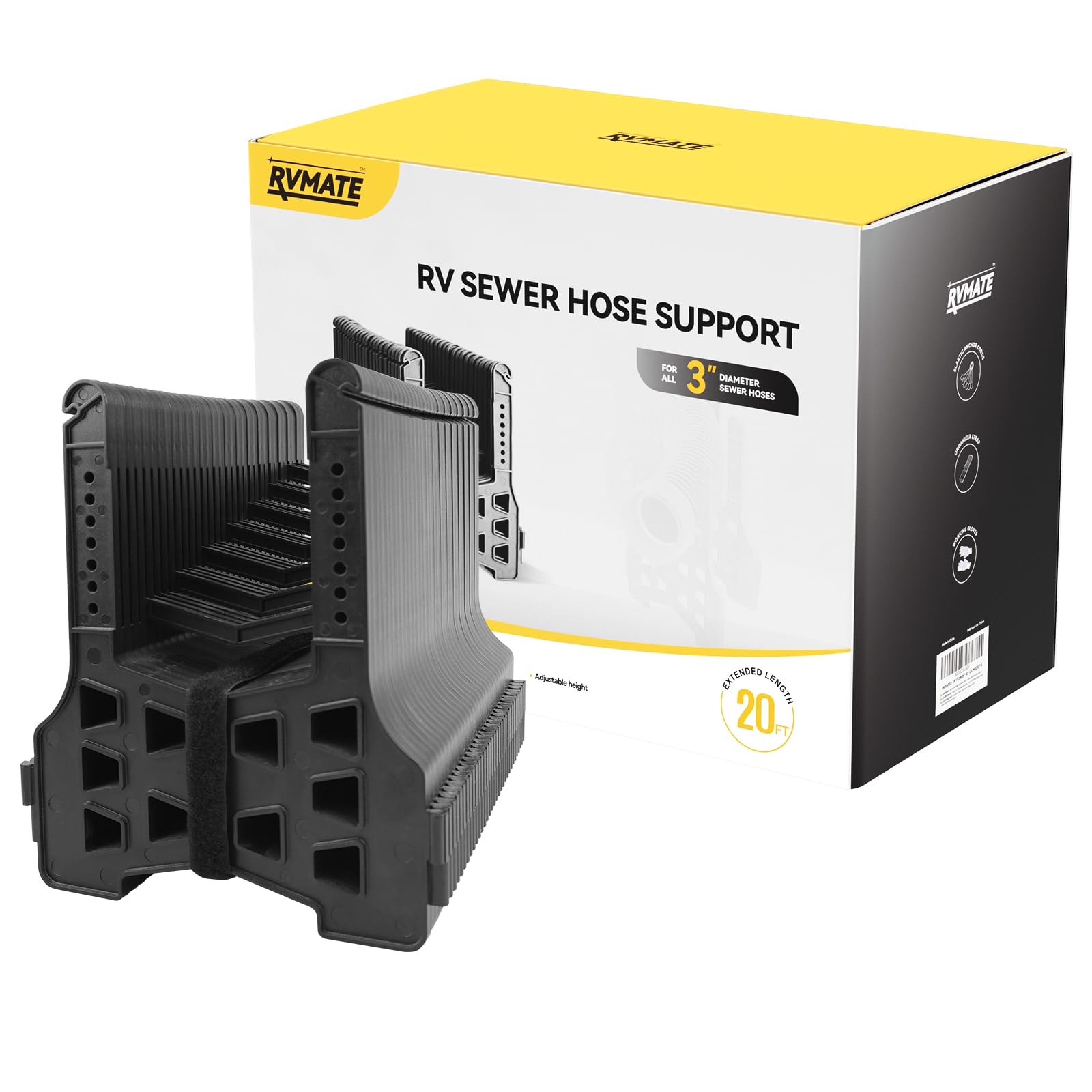 RVMATE organization strap and cords keep hoses tidy after use