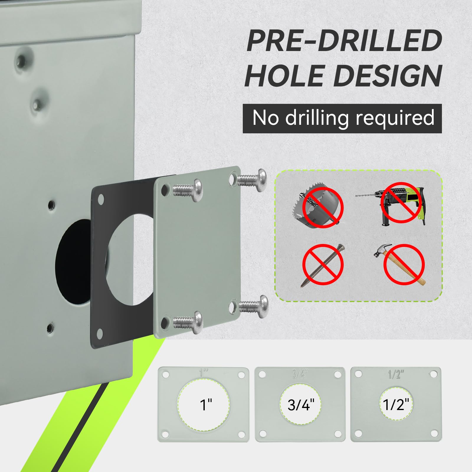 RVMATE removable panels with corner plates for simple setup.