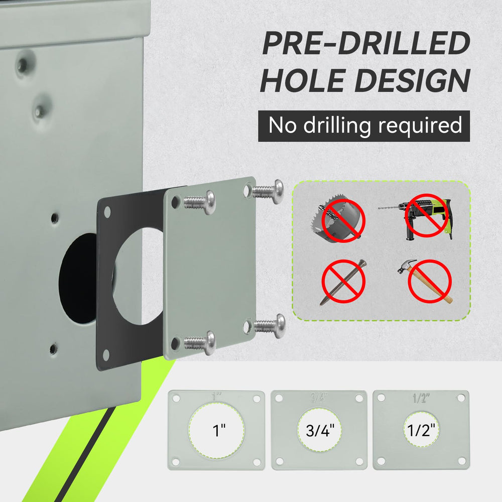 RVMATE removable panels with corner plates for simple setup.