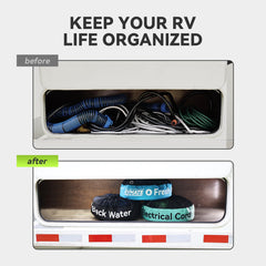 RVMATE RV hose bags black sewer hose keep waste lines neatly contained.