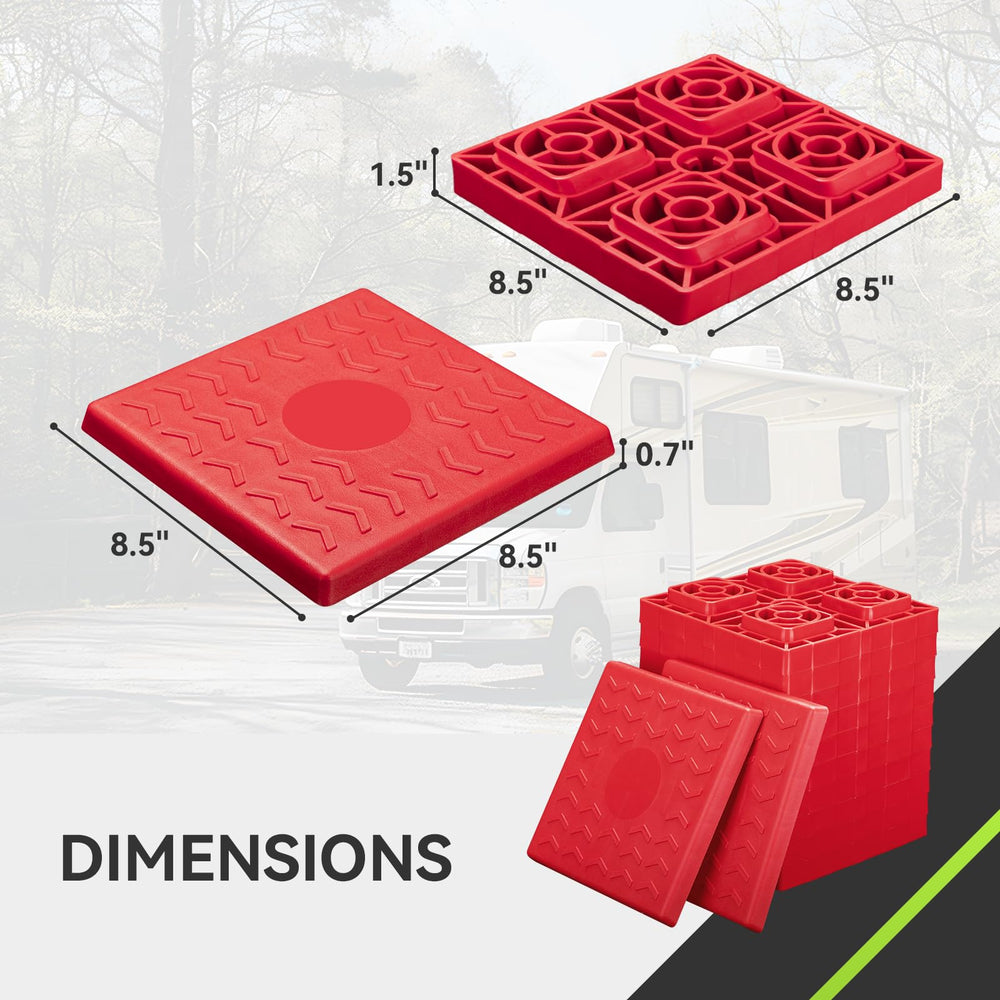 RVMATE RV leveling blocks interlocking design for secure leveling