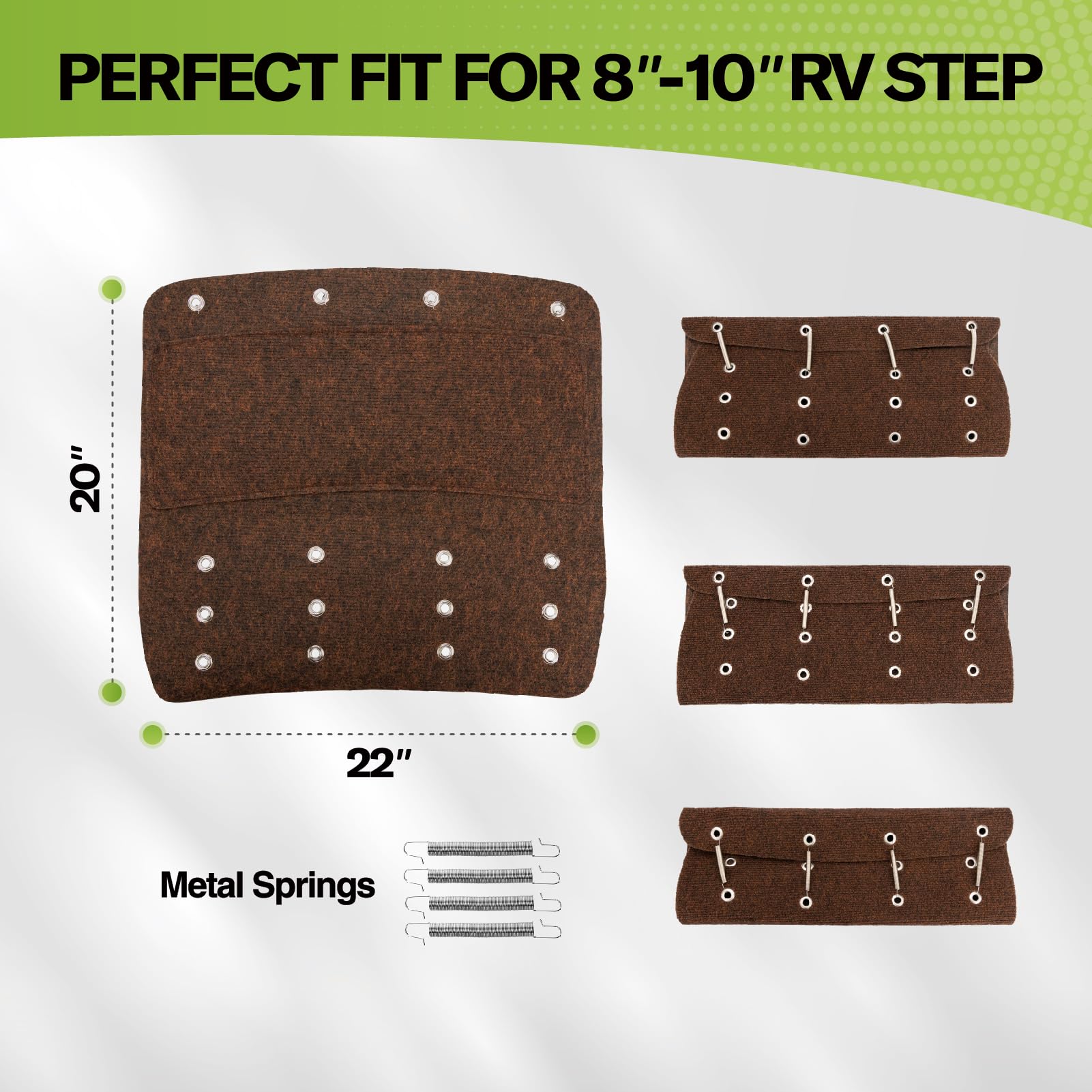 RVMATE three-pack packaging highlights versatile RV step coverage