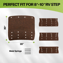 RVMATE three-pack packaging highlights versatile RV step coverage