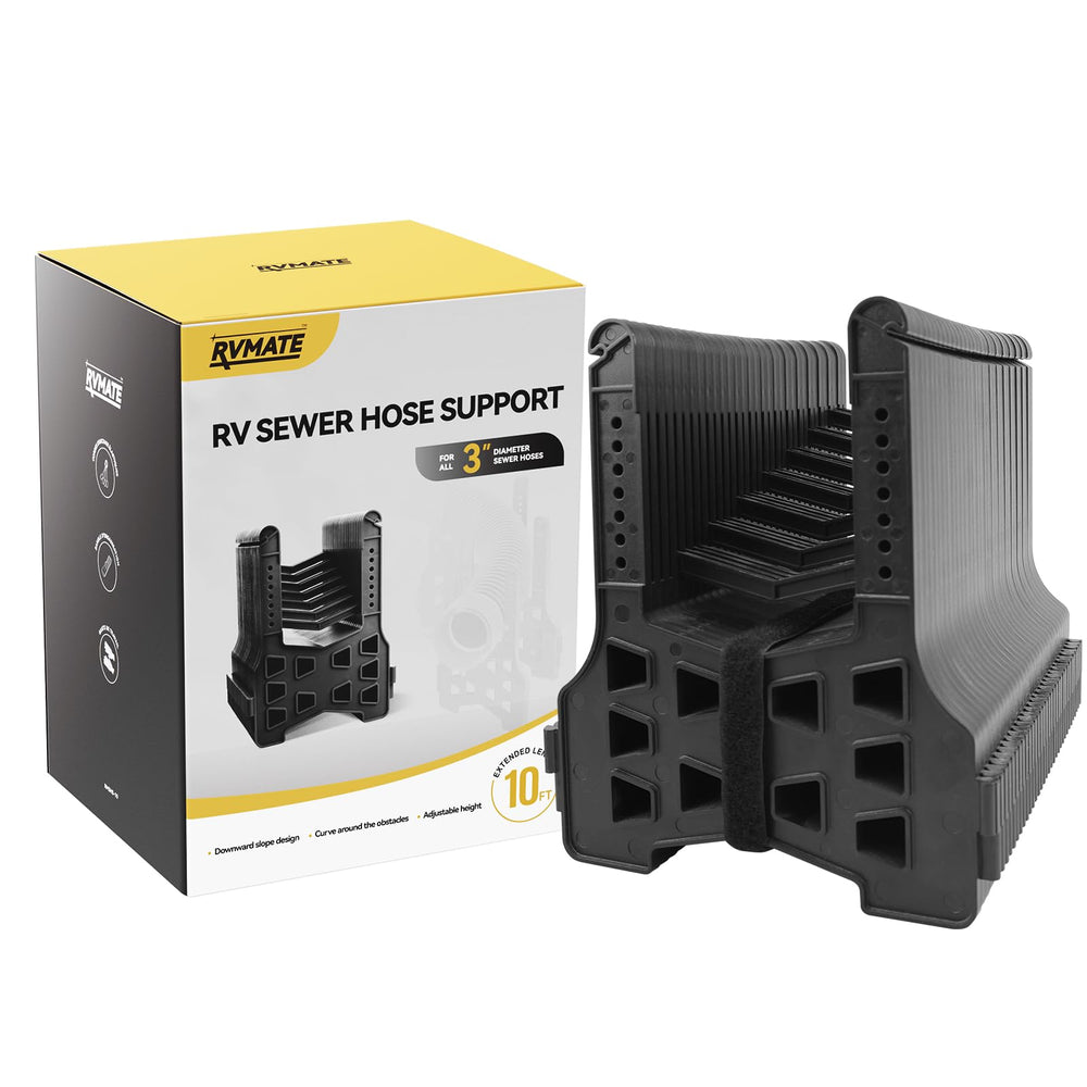 RVMATE 10ft setup kit supports quick, secure dumping even in rain