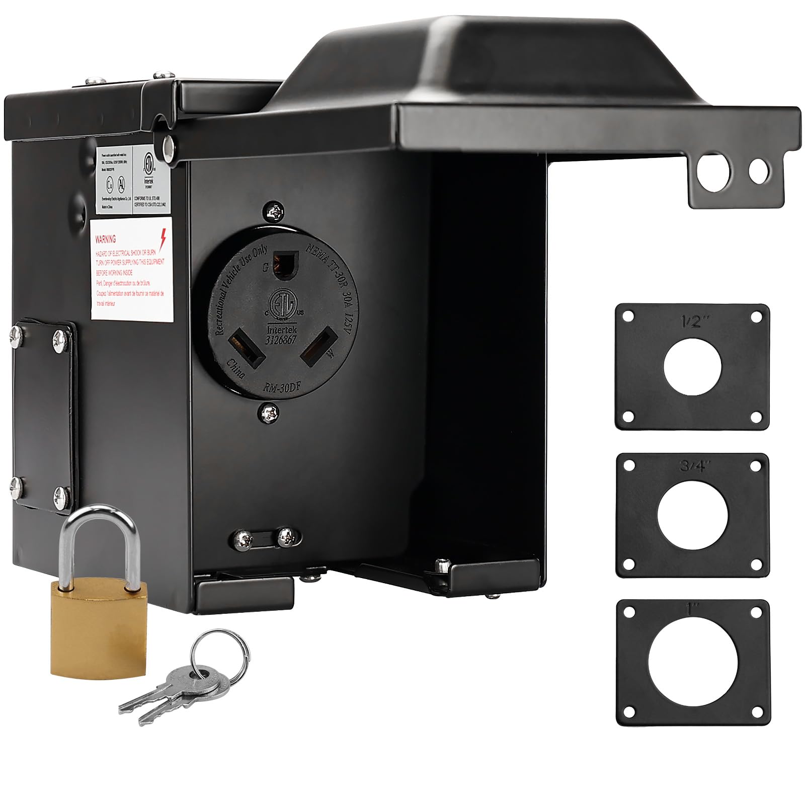RVMATE TT-30R outdoor box front view for rugged camping use.