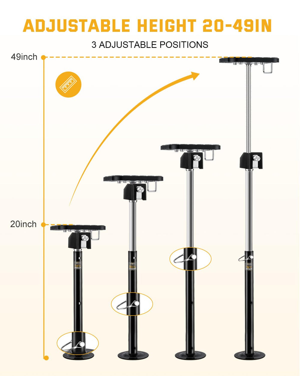 RVSHARK dual lift modes offer power drill or manual lift options