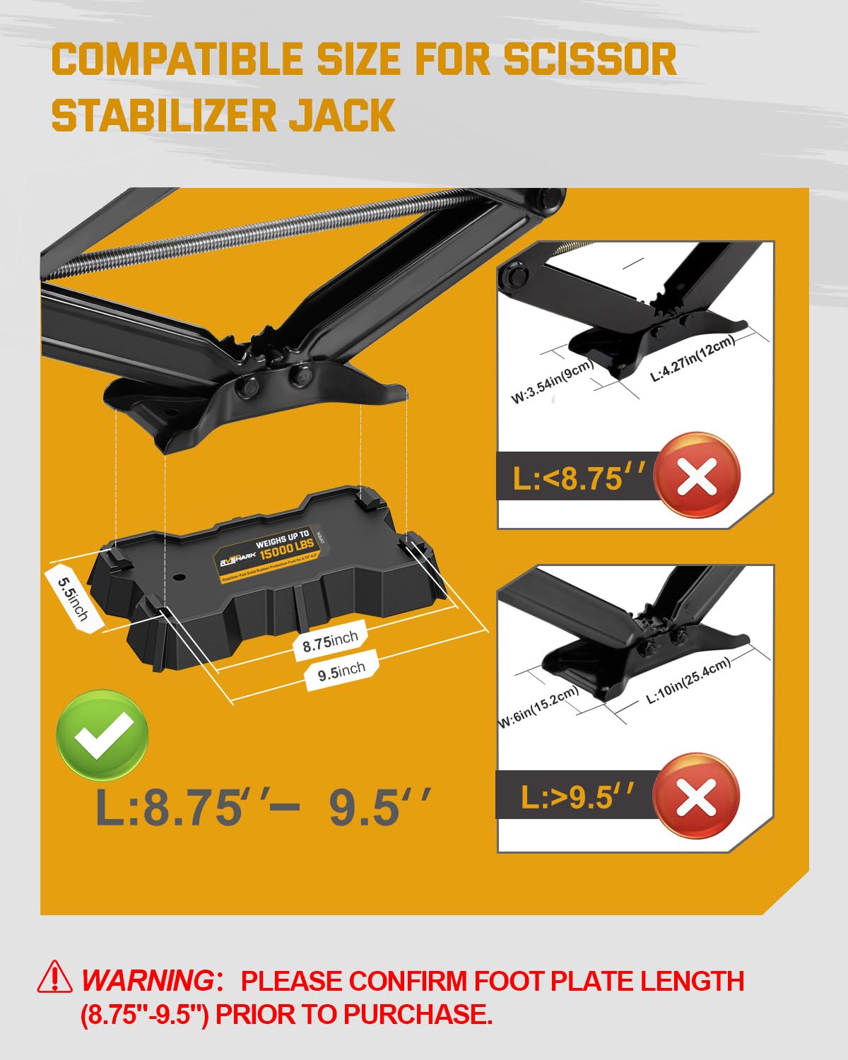 RVshark jack pads installed on a scissor jack in seconds
