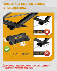 RVshark jack pads installed on a scissor jack in seconds