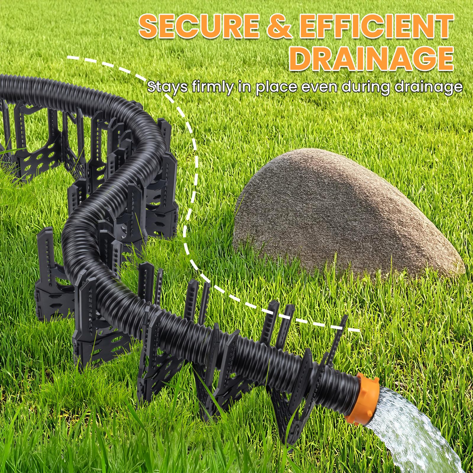 RVSNAIL RV Sewer Hose Support includes a carrying strap for easy transport.
